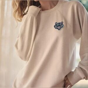 LivLee x Anthropologie Crewneck Tiger Sweatshirt Size Small